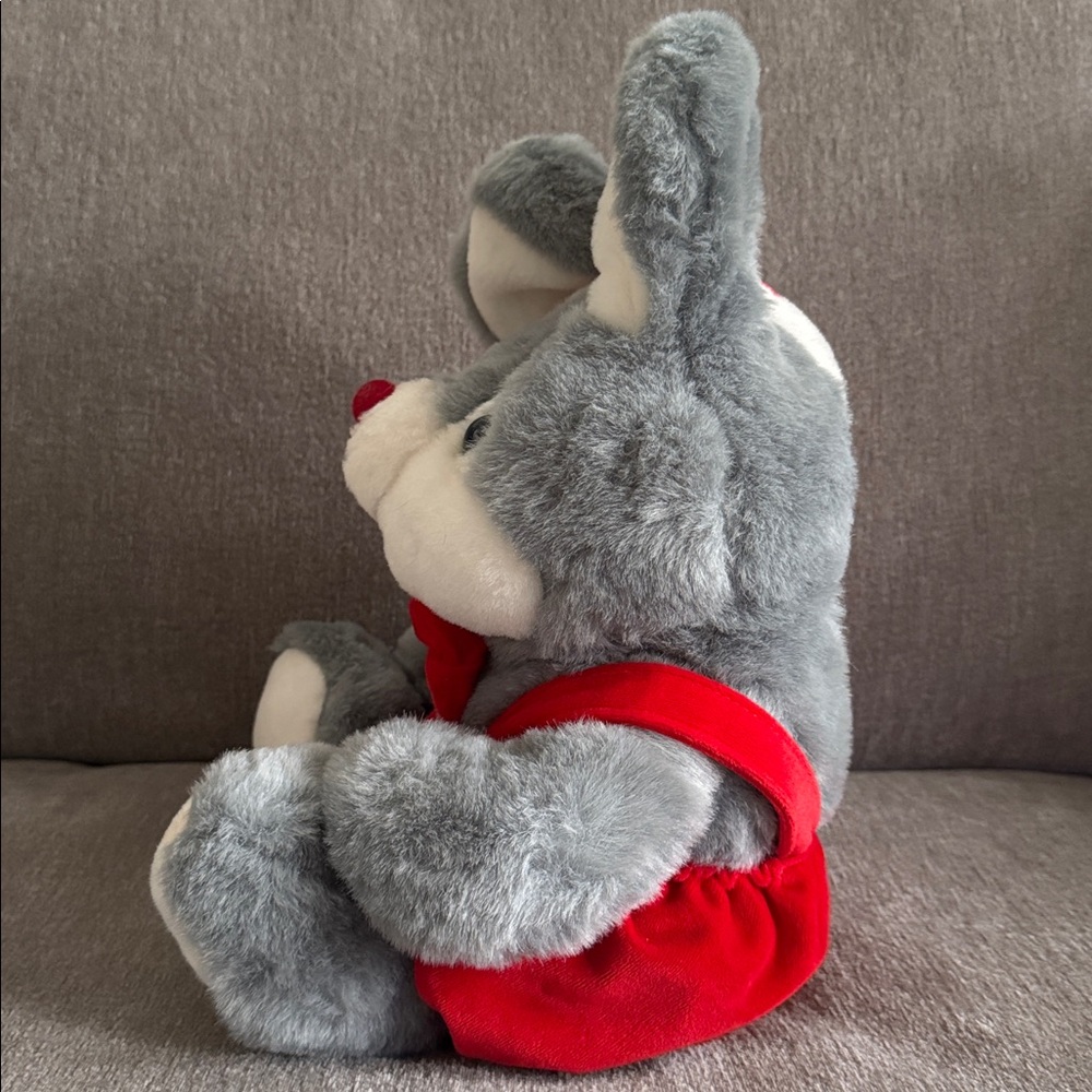 Vintage Plush Singing Christmas Mouse - Picture 7 of 8